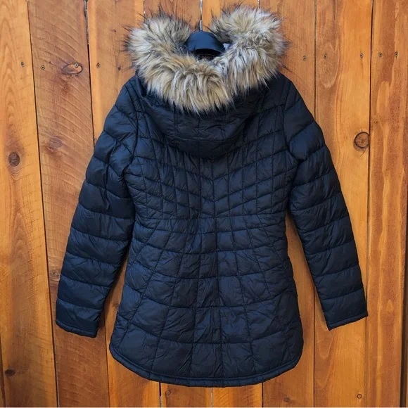 Bebe Sport - Hooded Anorak Parka Puffer Jacket w/Removable Faux Fur Trim - Picture 3 of 16